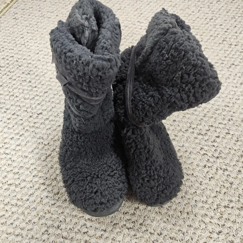 New Lukees MUK LUKS Clementine‎ Women's Faux-Fur Winter Boots in Gray Size 9